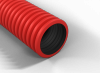 QRK160-25 FLEX CZERWONY RURA OSŁONOWA KARBOWANA DWUWARSTWOWA ZIEMNA HDPE FI160/138 450N/5CM (25 MB)
